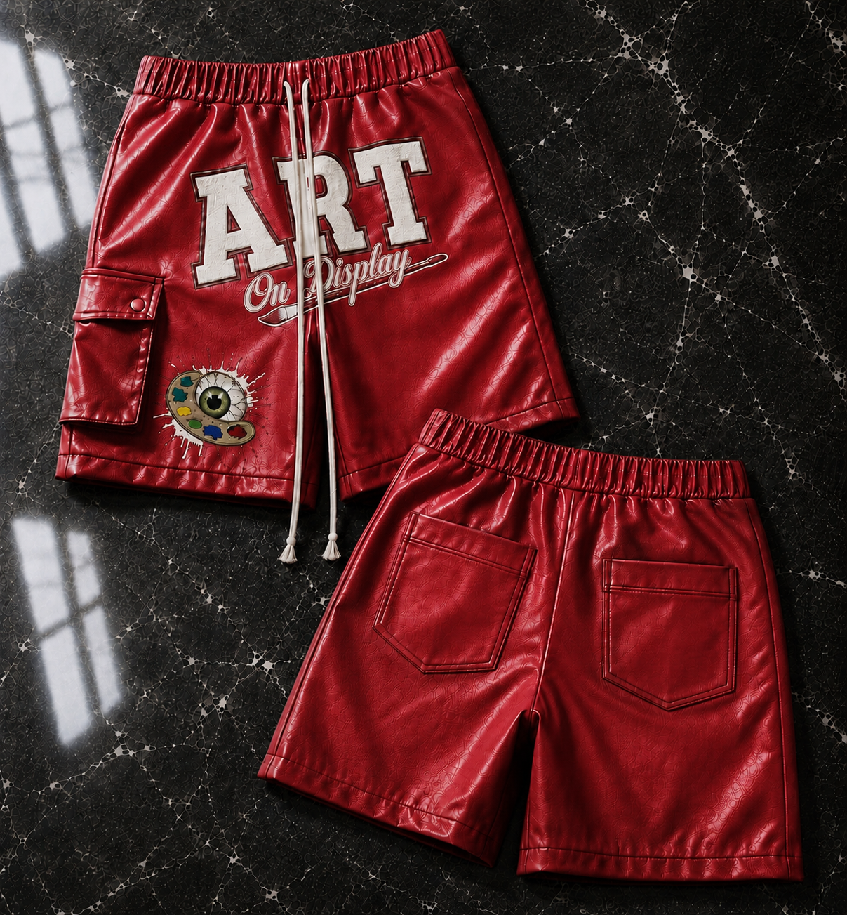 Master Piece Leather Shorts