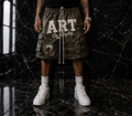 Master Piece Leather Shorts