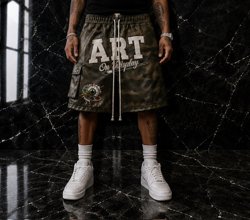 Master Piece Leather Shorts