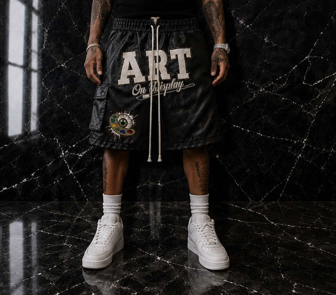 Master Piece Leather Shorts